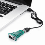 Adaptador Conversor Cabo USB 2.0 para Porta Serial RS232 DB9 9 Pinos Macho, USB para RS232