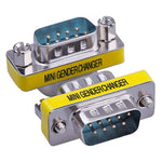 Adaptador Conversor Serial RS232 DB9 9 Pinos Fêmea para Fêmea, RS232 Macho para Macho, RS232 Fêmea para Fêmea