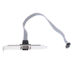 Cabo de Porta Com DB9 9 pinos / Cabo de placa de porta RS232, Comprimento: 36cm, RS232, Comprimento: 36cm