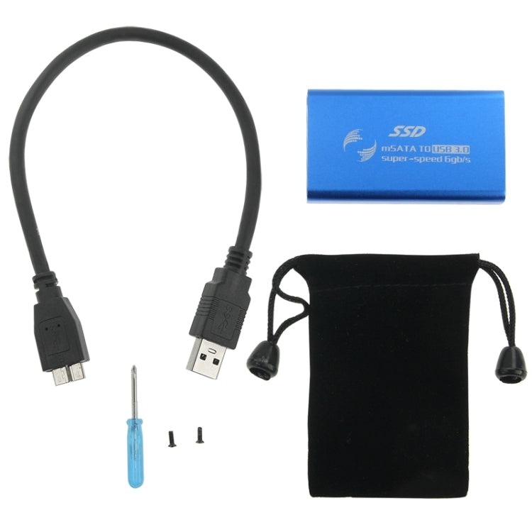 Caixa para disco sólido mSATA SSD 6Gb/s para USB 3.0