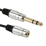 Cabo Adaptador de Áudio 6,35mm Macho para 3,5mm Fêmea, Comprimento: 30cm, 6,35mm Macho para 3,5mm Fêmea