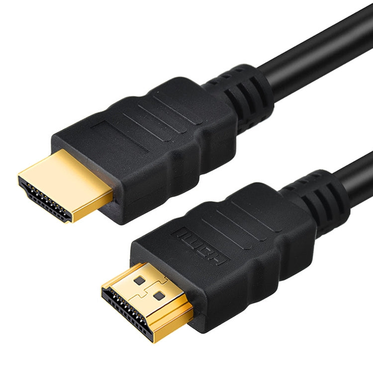 Cabo HDMI 19 Pinos Macho para HDMI 19 Pinos Macho de 1,8m, Versão 1.3, Suporta TV HD / Xbox 360 / PS3 etc (Preto + Banhado a Ouro), HDMI Banhado a Ouro, Comprimento: 1,8m