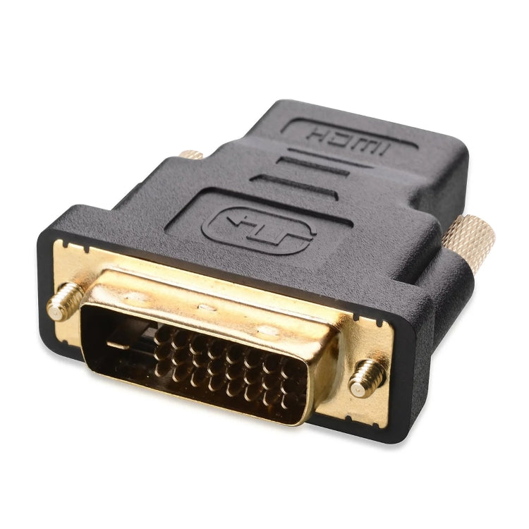 Adaptador HDMI 19 Pinos Fêmea para DVI 24+1 Pinos Macho (Banhado a Ouro), HDMI Fêmea para DVI 24+1 Pinos Macho
