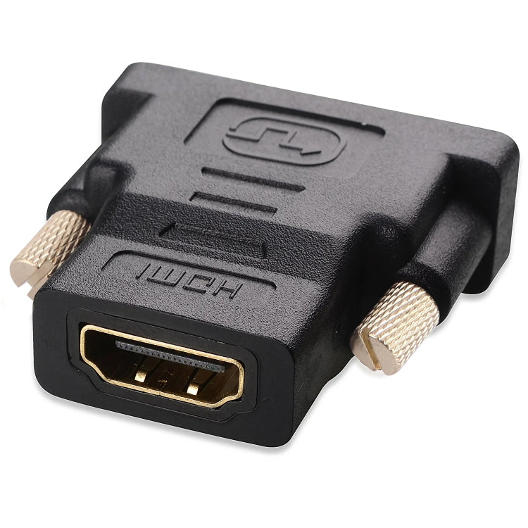 Adaptador HDMI 19 Pinos Fêmea para DVI 24+1 Pinos Macho (Banhado a Ouro), HDMI Fêmea para DVI 24+1 Pinos Macho