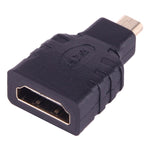 Adaptador macho Micro HDMI para fêmea HDMI (banhado a ouro), macho Micro HDMI para fêmea HDMI