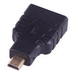 Adaptador macho Micro HDMI para fêmea HDMI (banhado a ouro), macho Micro HDMI para fêmea HDMI