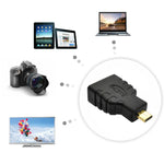 Adaptador macho Micro HDMI para fêmea HDMI (banhado a ouro), macho Micro HDMI para fêmea HDMI