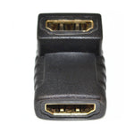 Acoplador HDMI em Ângulo (Fêmea para Fêmea) - 90 Graus (Banhado a Ouro), HDMI Fêmea para Fêmea