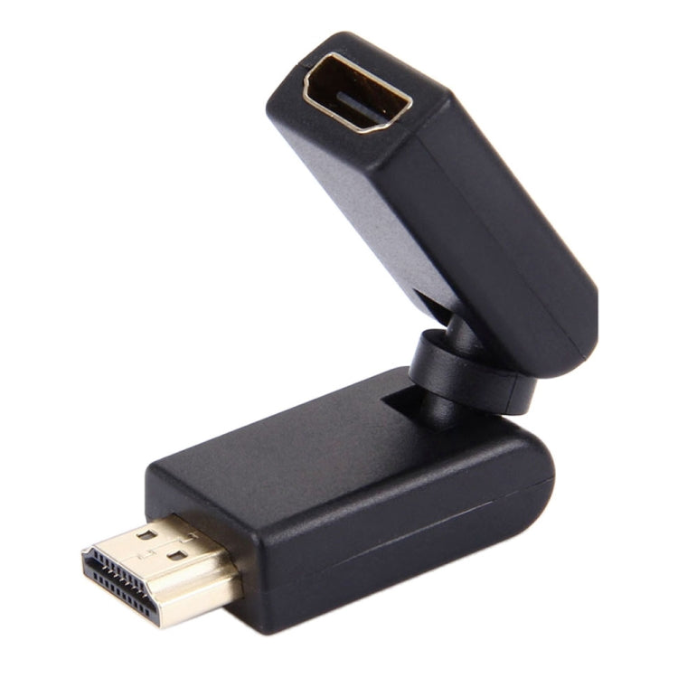 Adaptador HDMI Macho 19 Pinos para Fêmea com Rotação de 360 Graus (Banhado a Ouro)