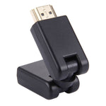 Adaptador HDMI Macho 19 Pinos para Fêmea com Rotação de 360 Graus (Banhado a Ouro)