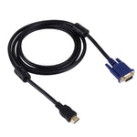 Cabo de Vídeo HDMI Macho para VGA Macho 15 Pinos de 1,8m