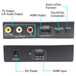 Conversor de Vídeo NK-10II HDMI para HDMI/CVBS/AV, Escalador HDMI para HDMI/CVBS/AV