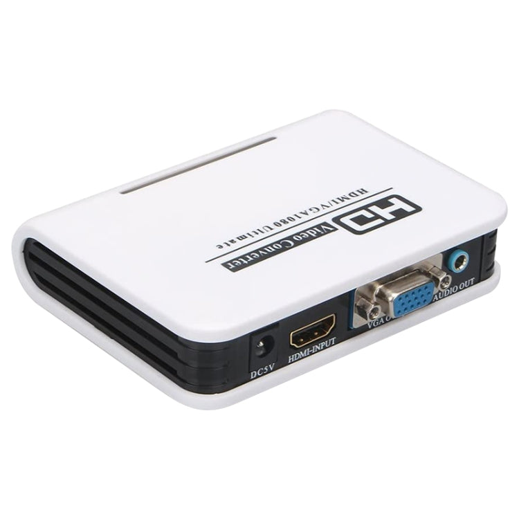 Adaptador HDMI para VGA 1080P Conversor Digital para Analógico de Vídeo e Áudio para Xbox 360 PS3 PS4 PC Portátil TV Box Projetor, HDMI para VGA (Branco)