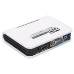 Adaptador HDMI para VGA 1080P Conversor Digital para Analógico de Vídeo e Áudio para Xbox 360 PS3 PS4 PC Portátil TV Box Projetor, HDMI para VGA (Branco)