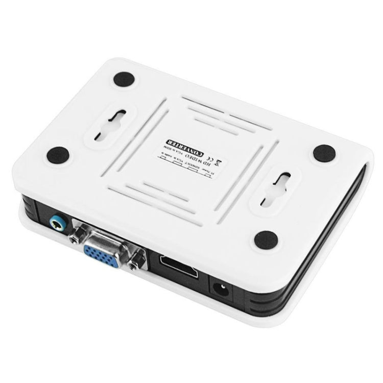 Adaptador HDMI para VGA 1080P Conversor Digital para Analógico de Vídeo e Áudio para Xbox 360 PS3 PS4 PC Portátil TV Box Projetor, HDMI para VGA (Branco)