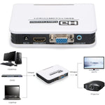 Adaptador HDMI para VGA 1080P Conversor Digital para Analógico de Vídeo e Áudio para Xbox 360 PS3 PS4 PC Portátil TV Box Projetor, HDMI para VGA (Branco)