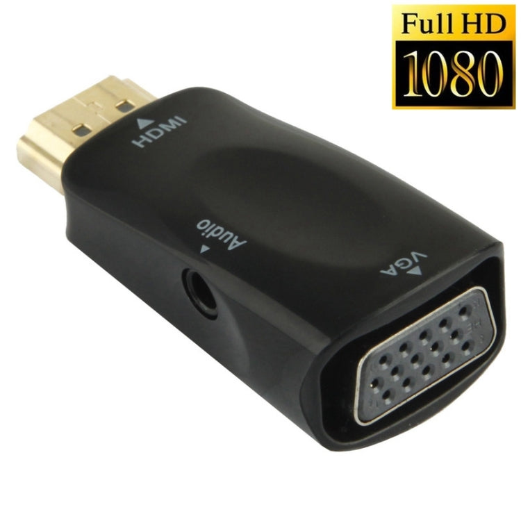 Adaptador HDMI para VGA e Áudio Full HD 1080P para HDTV / Monitor / Projetor, HDMI Macho para VGA + Áudio (Preto), HDMI Macho para VGA + Áudio (Branco)