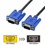 Cabo VGA 15 Pinos Macho para VGA 15 Pinos Macho Alta Qualidade 1,8m para Monitor LCD / Projetor, 1,8m