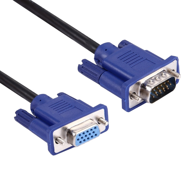 Cabo VGA 15 Pinos Macho para VGA 15 Pinos Fêmea de Boa Qualidade 1,5m para Monitor LCD, Projetor, etc, Comprimento: 1,5m
