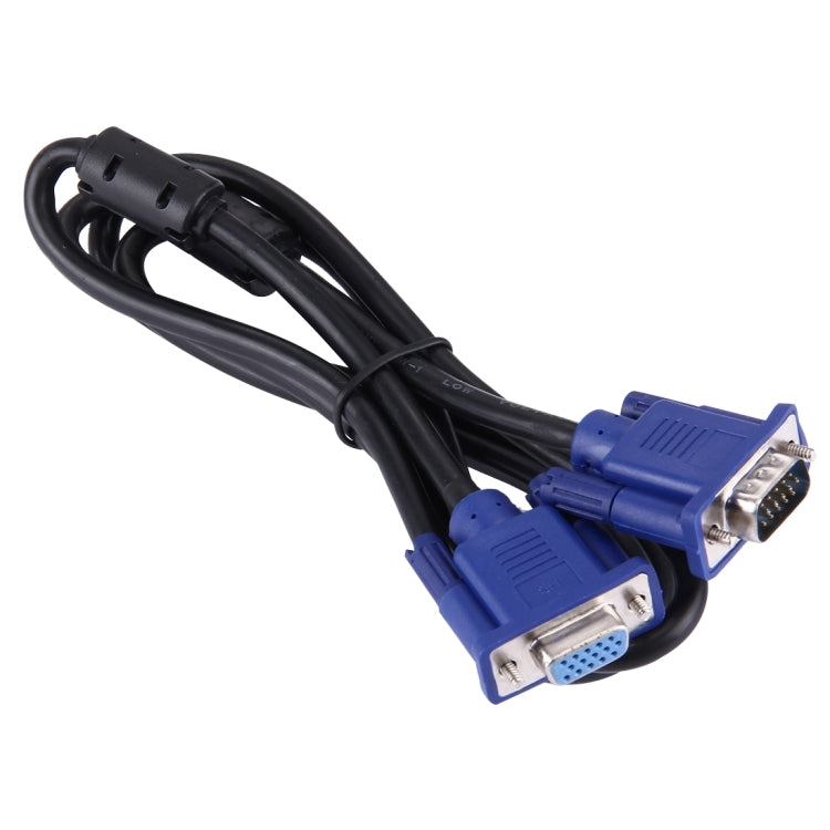 Cabo VGA 15 Pinos Macho para VGA 15 Pinos Fêmea de Boa Qualidade 1,5m para Monitor LCD, Projetor, etc, Comprimento: 1,5m