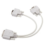 Cabo Splitter VGA SVGA HDB15 Macho para 2 Fêmeas, Comprimento: 32,5cm, S-PC-0415, S-PC-0415A