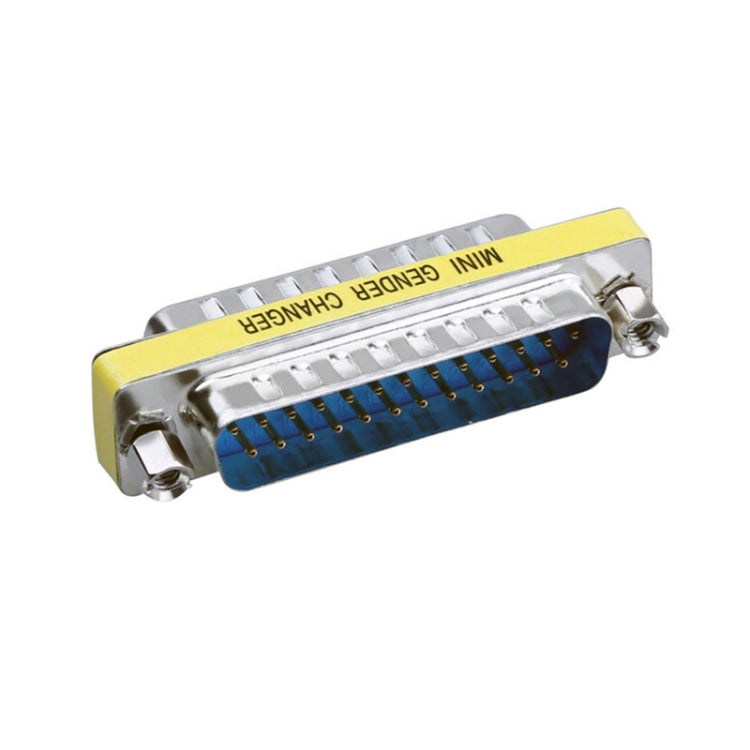 Adaptador Mini Conversor de Género DB25 25 Pinos Macho para Macho