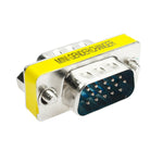 Adaptador VGA 15 pinos macho para VGA 15 pinos macho, VGA macho para macho