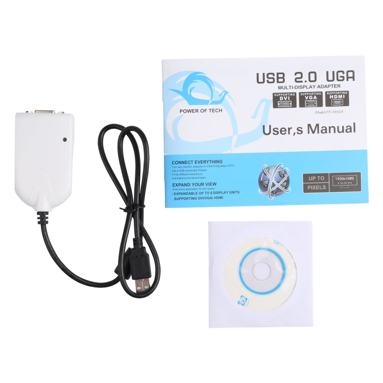Adaptador USB para VGA Multi-monitor / Multi-ecrã, Placa gráfica externa USB 2.0, USB 2.0