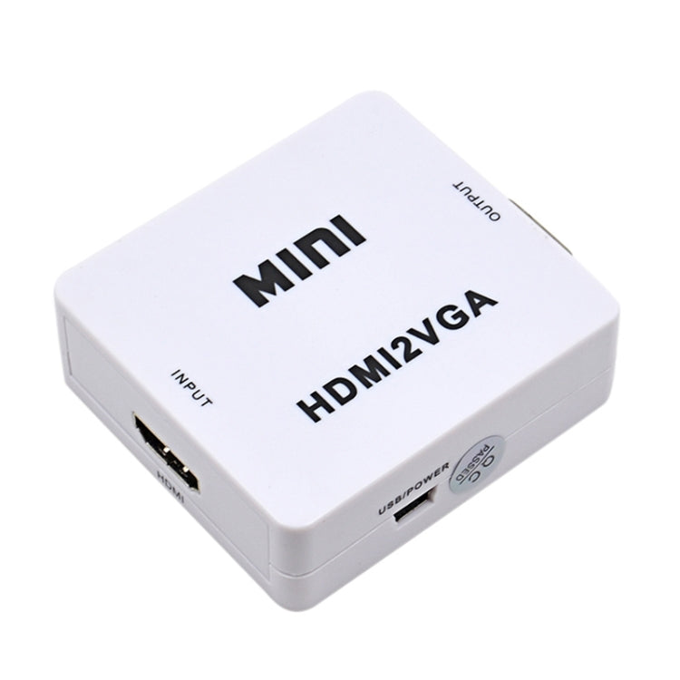 Conversor de áudio Mini HDMI para VGA, Mini HDMI para VGA