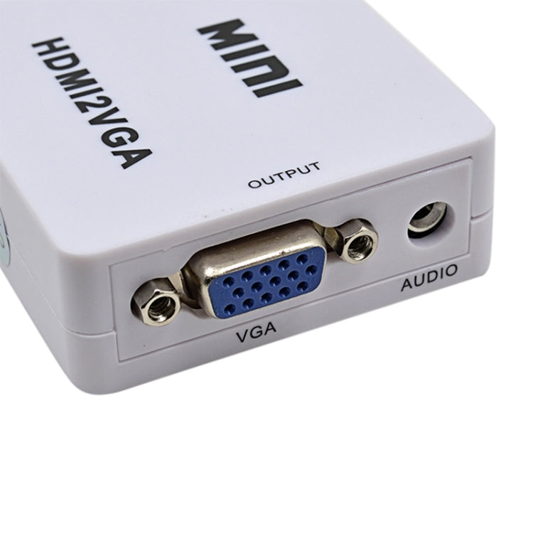 Conversor de áudio Mini HDMI para VGA, Mini HDMI para VGA