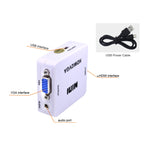 Conversor de áudio Mini HDMI para VGA, Mini HDMI para VGA