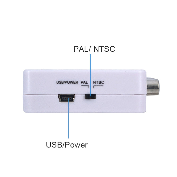Decodificador de áudio Mini HDMI para CVBS, Mini HDMI para CVBS