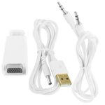 Adaptador HDMI para VGA Full HD 1080P para energia e áudio, S-PC-0470, S-PC-0470B
