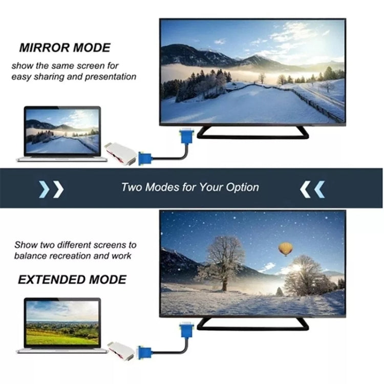 Adaptador HDMI para VGA Full HD 1080P para energia e áudio, S-PC-0470, S-PC-0470B