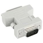 Adaptador conversor DVI-I 24 + 5 pinos fêmea para VGA 15 pinos macho, DVI 24+5 pinos fêmea