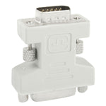 Adaptador conversor DVI-I 24 + 5 pinos fêmea para VGA 15 pinos macho, DVI 24+5 pinos fêmea