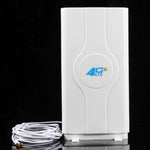 Antena MIMO 4G LTE interior LF-ANT4G01 88dBi com 2 cabos de conector de 2m, porta CRC9, porta CRC9