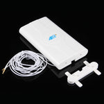 Antena MIMO 4G LTE interior LF-ANT4G01 88dBi com 2 cabos de conector de 2m, porta CRC9, porta CRC9
