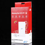 Antena MIMO 4G LTE interior LF-ANT4G01 88dBi com 2 cabos de conector de 2m, porta TS-9, porta TS-9