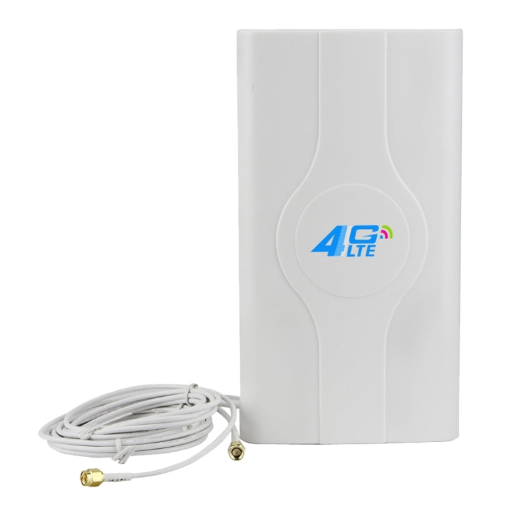 Antena MIMO 4G LTE Indoor LF-ANT4G01 88dBi com 2 fios de conector de 2m, Porta SMA, Porta SMA