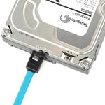 Cabo de Dados HDD SATA 3.0 Fêmea de 7 Pinos para SATA 3.0 Fêmea de 7 Pinos, Comprimento: 50cm