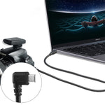 Cabo Adaptador Mini USB Macho para USB 2.0 AM com Ângulo de 90 Graus, Comprimento: 25cm, Mini USB com Ângulo Direito