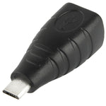 Adaptador Micro USB Macho para USB BF, USB B Fêmea