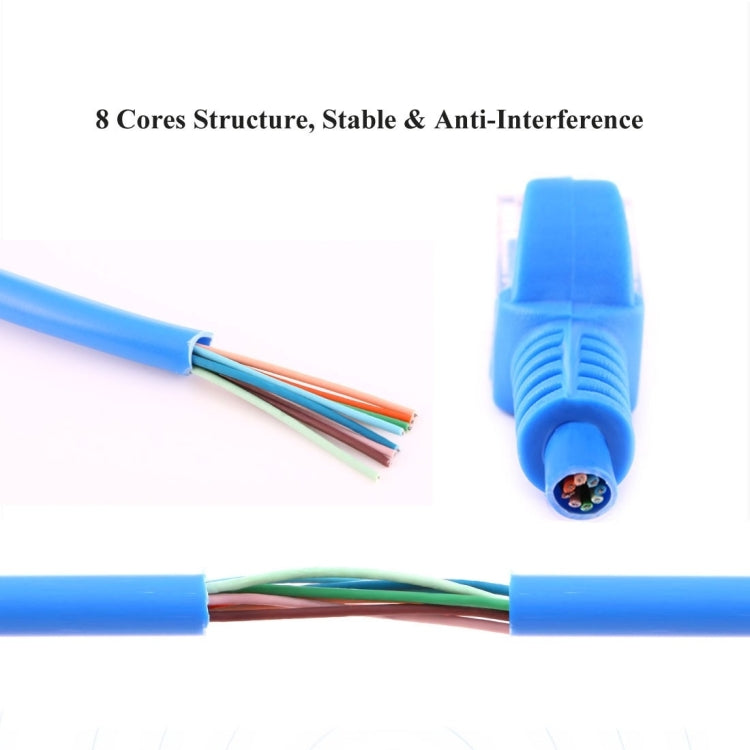 Cabo de rede Cat5e, Comprimento: 1m, Azul 1m