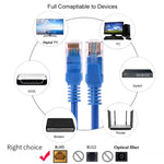 Cabo de rede Cat5e, Comprimento: 1m, Azul 1m