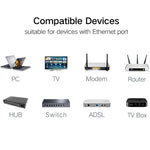 1000 unidades de conector modular RJ45, qualidade normal, 1000 unidades