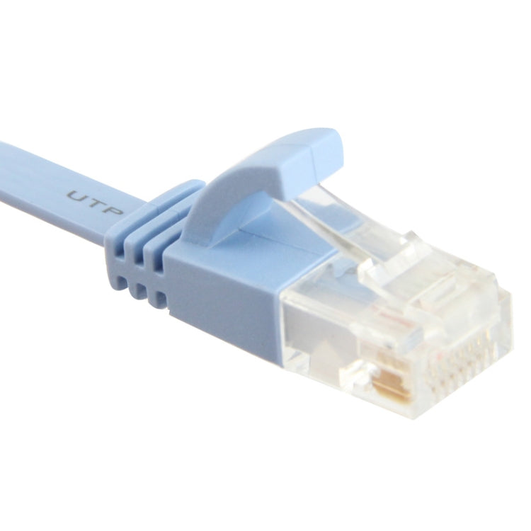 Cabo de rede LAN Ethernet ultra fino e plano de 2m, CAT6, Comprimento: 2m (Azul bebé)