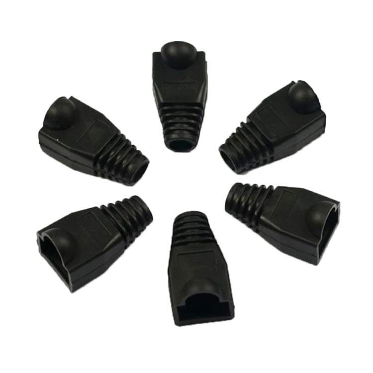 Capas protetoras para cabo de rede RJ45, preto (100 unidades por embalagem, preço para 100 unidades), 100 unidades preto, 100 unidades vermelho, 100 unidades azul, 100 unidades branco, 100 unidades verde, 100 unidades cinzento, 100 unidades amarelo