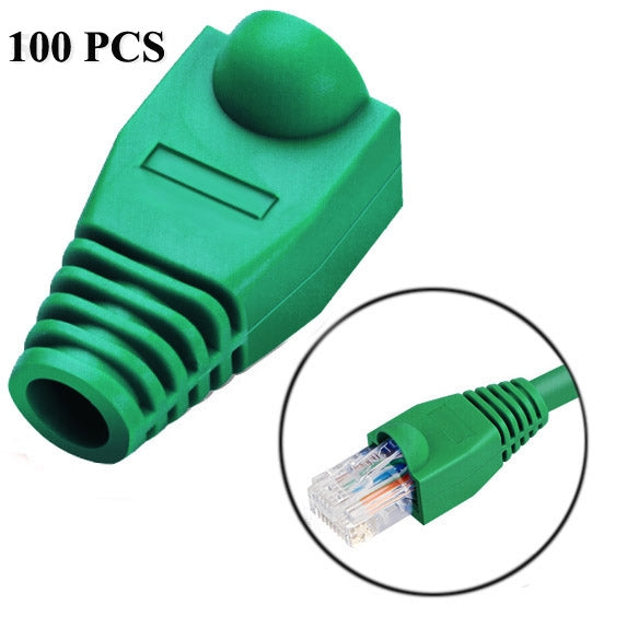 Capas protetoras para cabo de rede RJ45, preto (100 unidades por embalagem, preço para 100 unidades), 100 unidades preto, 100 unidades vermelho, 100 unidades azul, 100 unidades branco, 100 unidades verde, 100 unidades cinzento, 100 unidades amarelo