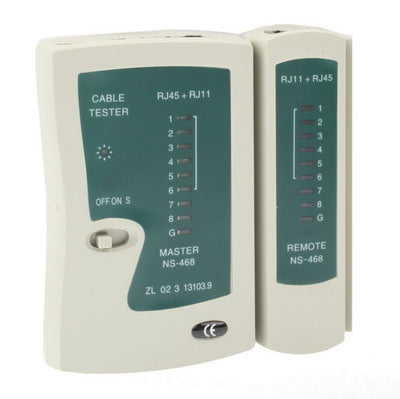 Testador de cabo de rede RJ45 RJ11 RJ12 Cat5 UTP LAN, RJ45/RJ11 verde